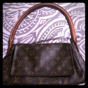 Louis Vuitton Flap Satchel Monogram Shoulder Bag